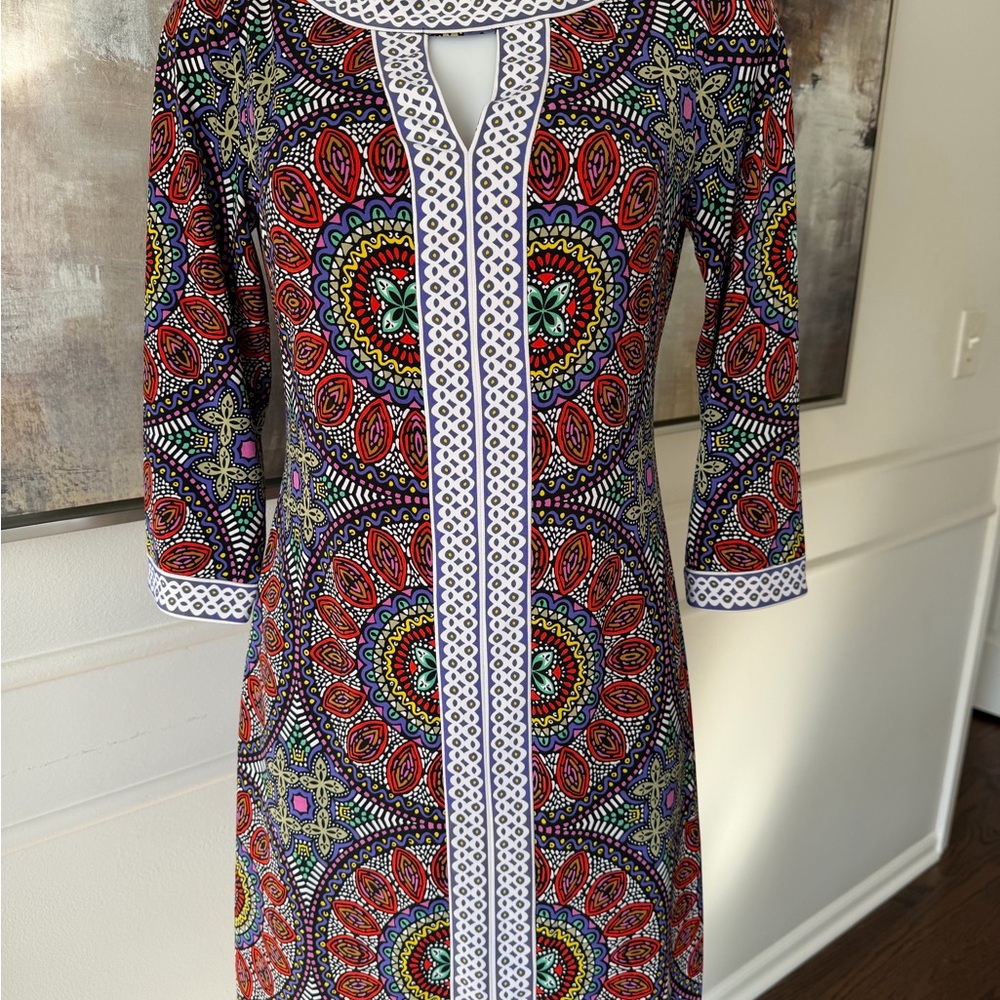 Woman’s Muse Multicolor Geometric Dress Sz 6